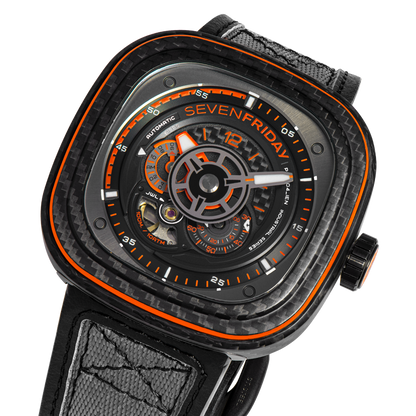 SEVENFRIDAY P3C/09 "ORANGE CARBON" - Time to Shine