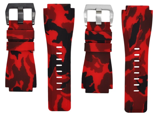 HORUS STRAPS BELL & ROSS RED CAMMO - Time to Shine