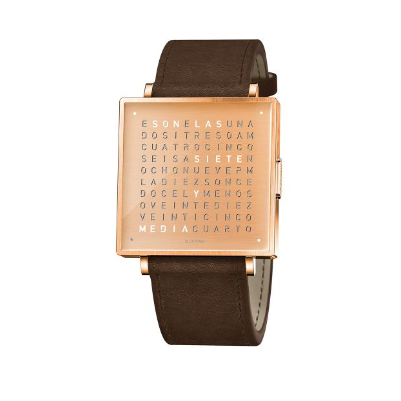 QLOCTWO W39 COPPER - Time to Shine
