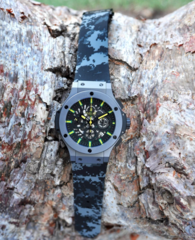 HORUS STRAPS 44 HUBLOT BIG BANG GRAPHITE DIGITAL CAMMO - Time to Shine