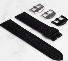 HORUS STRAPS ROLEX CARBON FIBER BLACK STITCHES - Time to Shine