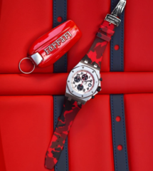 HORUS STRAPS AP42 RED CAMMO CLASP - Time to Shine