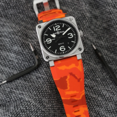 HORUS STRAPS BELL & ROSS ORANGE CAMMO - Time to Shine