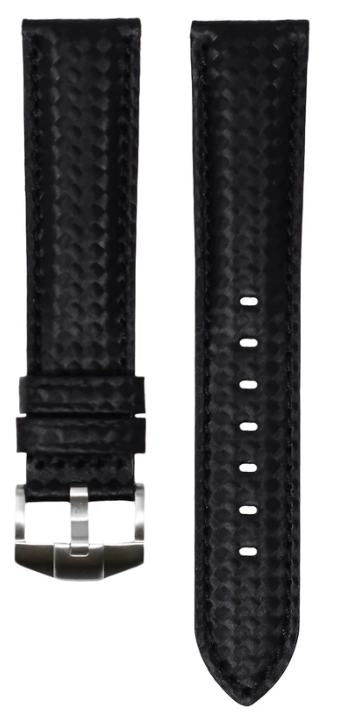 HORUS STRAPS ROLEX CARBON FIBER BLACK STITCHES - Time to Shine