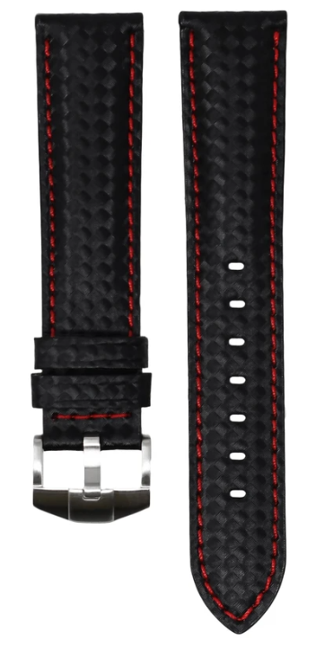 HORUS STRAPS ROLEX CARBON FIBER RED - Time to Shine